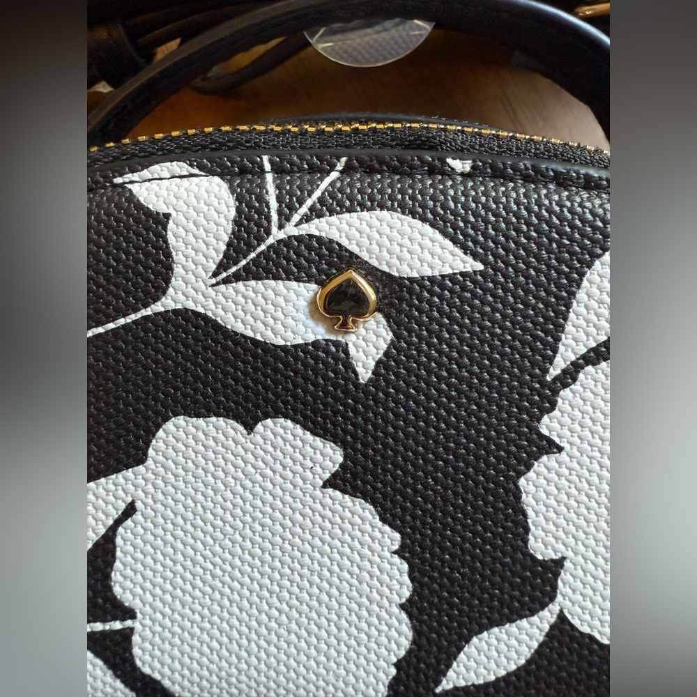 NWT Classic Rose Mini Crossbody Bag - kate spade new york x Target Black/White - Picture 11 of 12